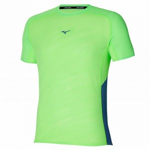 Mizuno Aero Tee Tシャツ メンズ ライト緑 | JP-041682