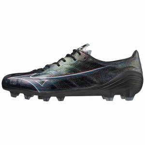 Mizuno Alpha Japan サッカーシューズ レディース 黒 赤 | JP-031284