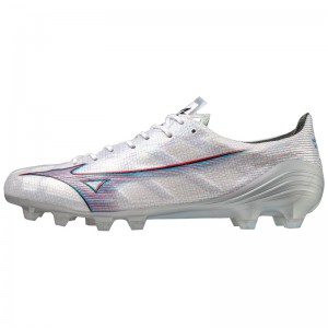 Mizuno Alpha Japan サッカーシューズ メンズ 白 赤 | JP-275146