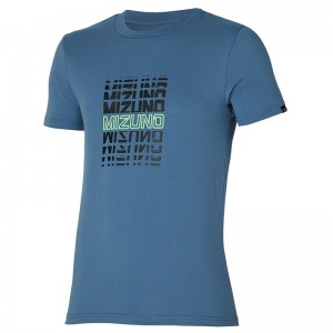 Mizuno Athletics Mizuno Tee Tシャツ メンズ 青 | JP-071845