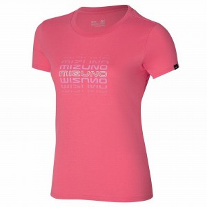 Mizuno Athletics Mizuno Tee Tシャツ レディース コーラル 色 | JP-580627