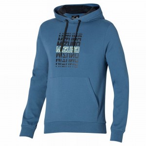 Mizuno Athletics グラフィック Hoody トップス メンズ 青 | JP-427138