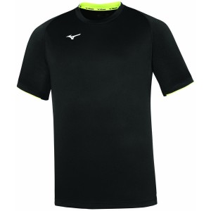 Mizuno Core SS Tee Tシャツ メンズ 黒 黄色 | JP-749803