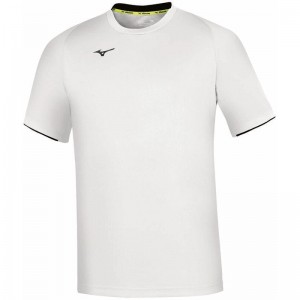 Mizuno Core SS Tee Tシャツ メンズ 白 ネイビー | JP-950627