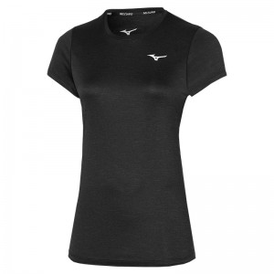 Mizuno Core グラフィック Tee Tシャツ レディース 黒 | JP-135064