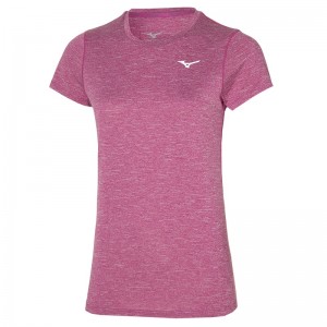 Mizuno Core グラフィック Tee Tシャツ レディース ピンク | JP-490673