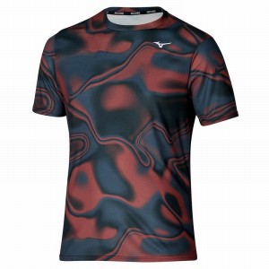 Mizuno Core グラフィック Tee Tシャツ メンズ 赤 黒 | JP-127389