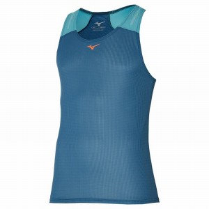 Mizuno Dryaeroflow Tank タンクトップ メンズ 青 | JP-163804