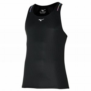 Mizuno Dryaeroflow Tank タンクトップ メンズ 黒 | JP-923856