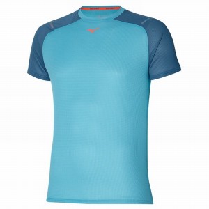 Mizuno Dryaeroflow Tee Tシャツ メンズ 青 | JP-349768