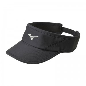 Mizuno Drylite Visor ハット メンズ 黒 | JP-897620