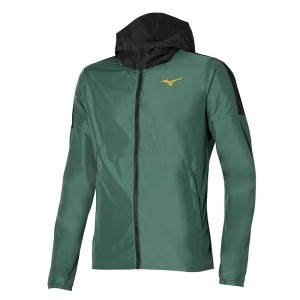 Mizuno Hoody ジャケット メンズ 緑 | JP-645310