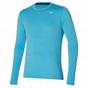 Mizuno Impulse Core LS Tee Tシャツ メンズ 青 | JP-972415