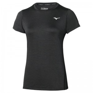 Mizuno Impulse Core Tee Tシャツ レディース 黒 | JP-657028