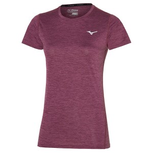 Mizuno Impulse Core Tee Tシャツ レディース 赤 | JP-947021