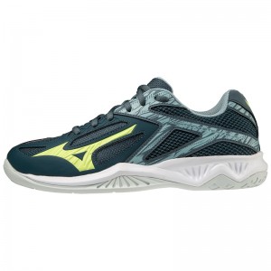 Mizuno Lightning Star Z6 Jr バレーボールシューズ レディース 緑 青 | JP-480529