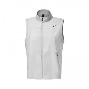 Mizuno MT Drizzle Vest ジャケット メンズ 白 | JP-370689