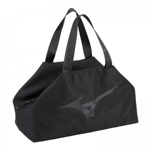 Mizuno Mesh Holdall 22 バッグ レディース 黒 | JP-860591