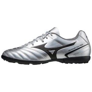 Mizuno Monarcida Li Sel AS サッカーシューズ レディース シルバー 黒 | JP-769510