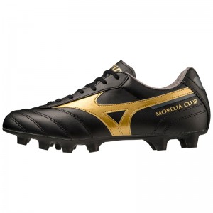 Mizuno Morelia II Club サッカーシューズ メンズ 黒 ゴールド | JP-137480