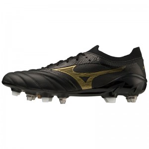 Mizuno Morelia Neo IV Beta サッカーシューズ メンズ 黒 ゴールド 黒 | JP-308971