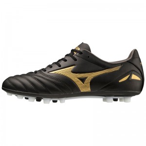 Mizuno Morelia Neo IV Pro サッカーシューズ メンズ 黒 ゴールド 黒 | JP-361482