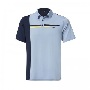 Mizuno QD Elite Panel Polo メンズ 青 ネイビー | JP-926715