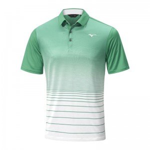 Mizuno Quick Dry Mirage Polo メンズ Mint | JP-649305