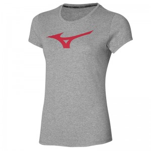 Mizuno Rb Logo Tee Tシャツ レディース グレー | JP-923461