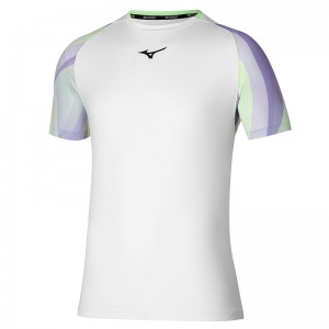 Mizuno Release Shadow Tee Tシャツ メンズ 白 | JP-342168