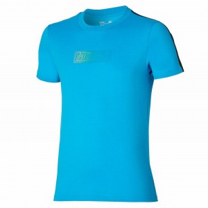 Mizuno Release Tape Tee Tシャツ メンズ 青 | JP-013594