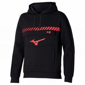 Mizuno Sergio Ramos Sweat Hoody トップス レディース 黒 | JP-014957