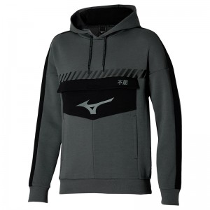 Mizuno Sergio Ramos Sweat Hoody トップス レディース グレー | JP-890621