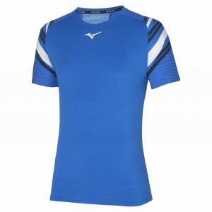 Mizuno Shadow Tee Tシャツ メンズ 青 | JP-491260