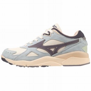 Mizuno Sky Medal S スニーカー レディース ベージュ 青 | JP-341876