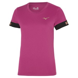 Mizuno Tee Tシャツ レディース ピンク | JP-189340