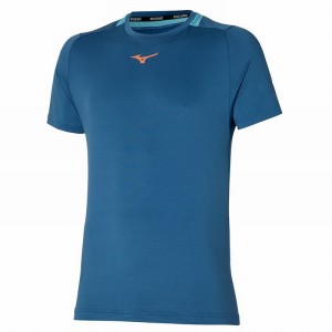 Mizuno Tee Tシャツ メンズ 青 | JP-250396