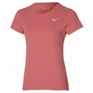 Mizuno Tee Tシャツ レディース コーラル 色 | JP-180963