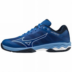 Mizuno Wave Exceed Light AC テニスシューズ メンズ 青 白 | JP-517306