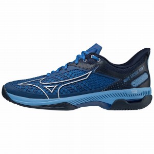 Mizuno Wave Exceed Tour 5 AC テニスシューズ レディース 青 白 | JP-091647