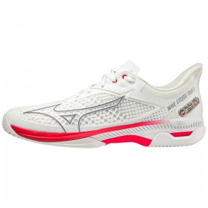 Mizuno Wave Exceed Tour 5 CC テニスシューズ レディース 白 | JP-645023