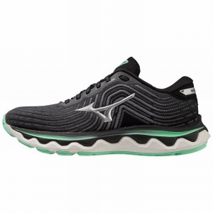 Mizuno Wave Horizon 6 ランニングシューズ レディース シルバー | JP-706938