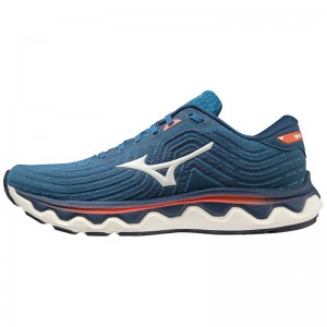 Mizuno Wave Horizon 6 ランニングシューズ メンズ 青 | JP-947865