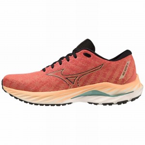 Mizuno Wave Inspire 19 ランニングシューズ メンズ 赤 黒 | JP-681972