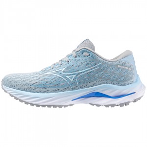 Mizuno Wave Inspire 20 ワイド ランニングシューズ レディース 青 | JP-082654