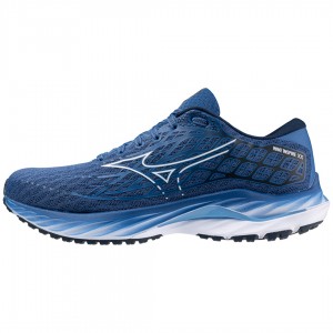 Mizuno Wave Inspire 20 ワイド ランニングシューズ メンズ 青 | JP-463512