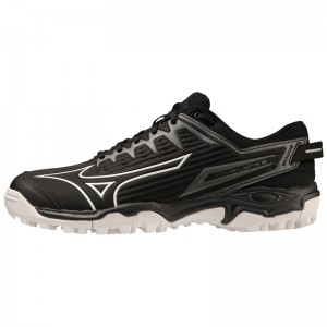 Mizuno Wave Lynx 2 ホッケーシューズ メンズ 黒 白 | JP-419278