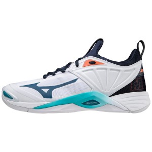 Mizuno Wave Momentum 2 バレーボールシューズ メンズ 白 | JP-362849