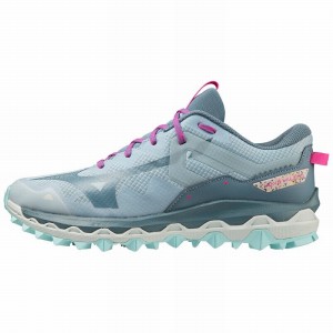 Mizuno Wave Mujin 9 トレイルランニングシューズ レディース 青 | JP-760289