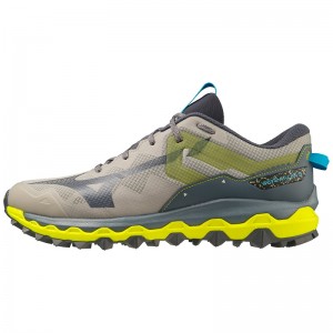 Mizuno Wave Mujin 9 トレイルランニングシューズ メンズ グレー 青 | JP-732548